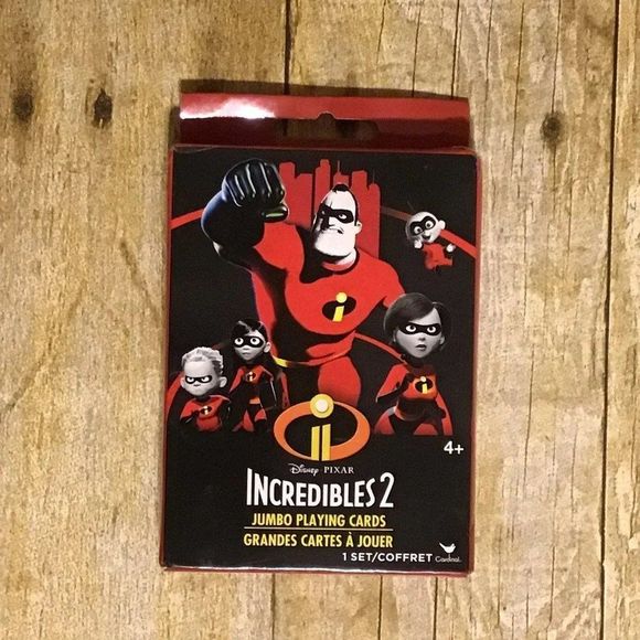 Disney Other - Incredibles 2 Jumbo Playing Cards